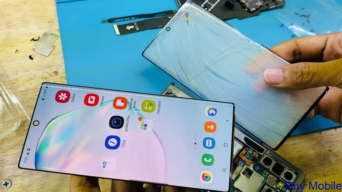 thay mat kinh Samsung Note 10 chinh hang