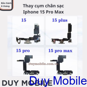 Thay cụm chân sạc Iphone 15 Pro Max